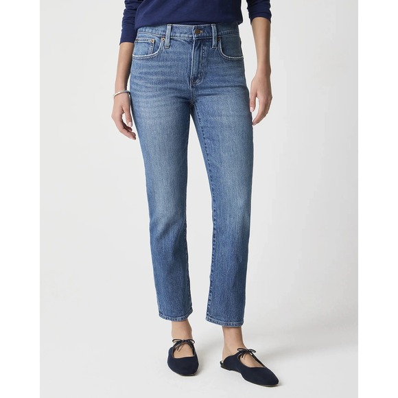 J.CREW Denim - J. Crew Factory Slim Boyfriend Jean All-Day Stretch Plus Size 34 BT047 Blue Wash